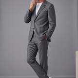 Lardini - Abito Elegante in Pure Virgin Wool - Grigio, immagine 2