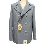Caban Peacoat Uomo Camplin Rain Wool Island – Azzurro, immagine 3