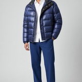 Vuarnet – Piumino Tecnico Imbottito "Iguazu" con Cappuccio – C01 Blu Blk (Blu Notte)