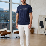 T-shirt Dondup Uomo in Cotone Fiammato Blu – Taglia XL