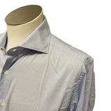 Camicia Uomo Stretch Azzurra a Fantasia Micro Print – Four Fashioned Friends | Made in Italy collo 42