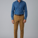 PT Torino – Pantalone Chino Stretch Master Fit con Risvolto – Tabacco / Nocciola Pt01