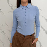 Vicolo ribbed polo shirt