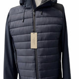 Scervino Street – Piumino Ibrido Bimaterico con Cappuccio – Blu Navy