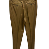 Classic Lardini brown trousers for men, made from 100% pure virgin wool.