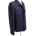 Giacca / Overshirt Lardini in Misto Lana e Kashmir blu, immagine 8