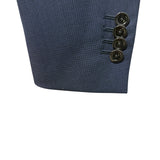 Abito Lardini Uomo Blu in Fresco Lana Principe di Galles - Taglia 50 (L)