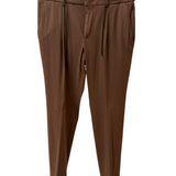 Pantaloni Paoloni Uomo con Coulisse - Marrone - Taglia L
