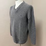 Harmont & Blaine – Maglione Scollo a V in Misto Lana e Cashmere – Grigio Melange