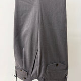 Pantalone Sartoriale Uomo Grigio con Pinces e Risvolto – Massimo Brunelli