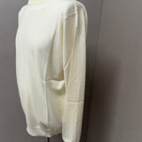 Maglione Lardini Girocollo in Pura Lana Vergine Avorio