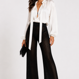 Pantalone Crochet a Gamba Ampia