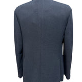 Giacca Monopetto Lardini in Lana, Seta e Lino - Blu Navy