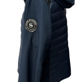 Scervino Street – Piumino Ibrido Bimaterico con Cappuccio – Blu Navy
