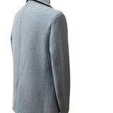 Caban Peacoat Uomo Camplin Rain Wool Island – Azzurro, immagine 9