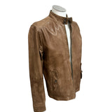 D'Amico Genuine Leather Jacket - Burnt Brown
