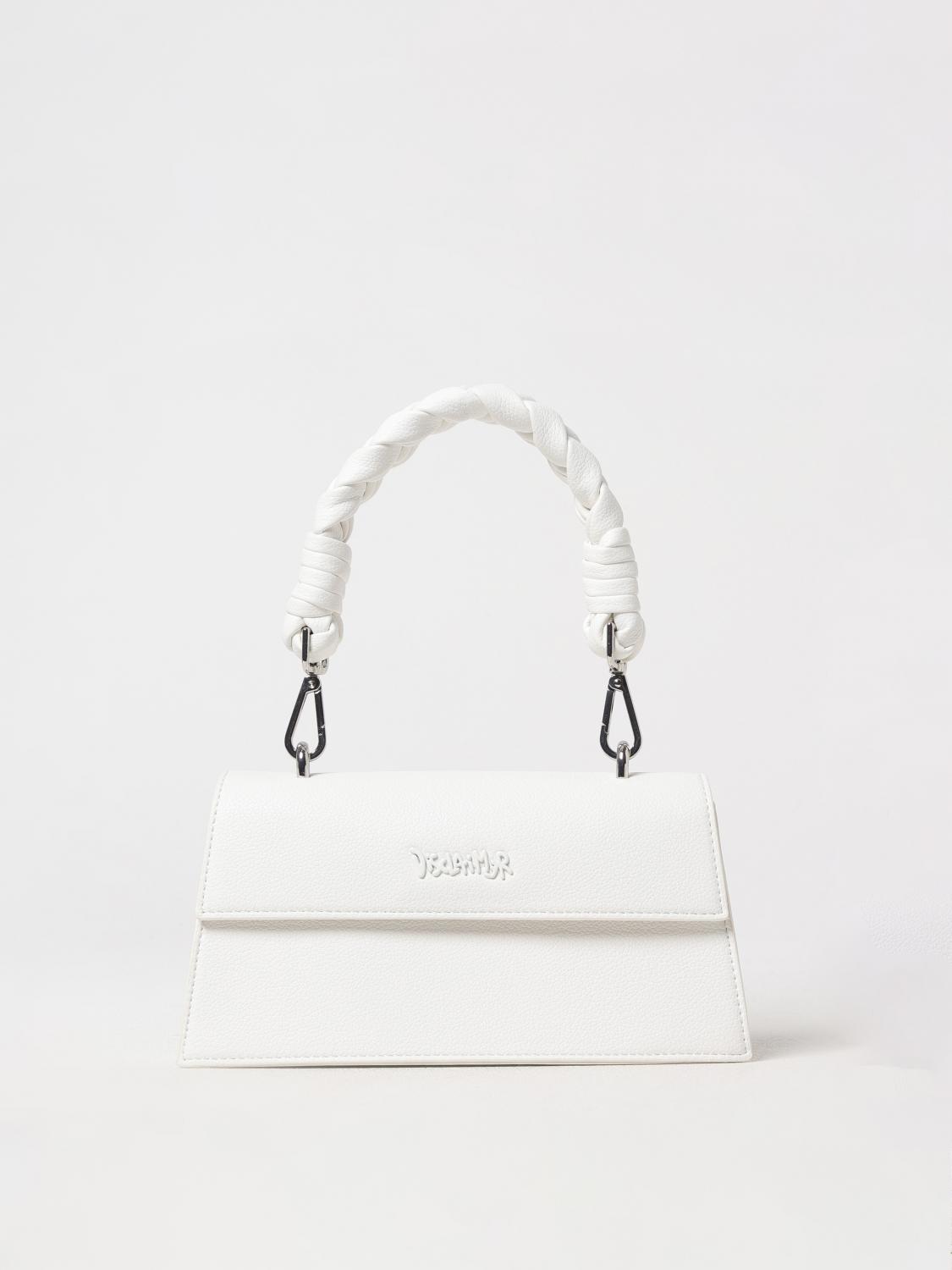 Borsa Mini Disclaimer in Pelle Sintetica con Manico Intrecciato