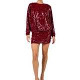 Aniye By Mei Kimono Dress in Sequins