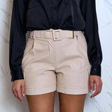 Faux leather shorts by Artigli