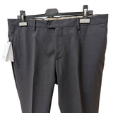 Lardini Trousers in Fresco Wool - Size 52 - Navy Blue