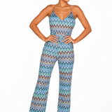 Coastal zig zag jumpsuit