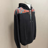 Marcelo Burlon County of Milan – Felpa Over con Cappuccio e Stampa Wings – Nero