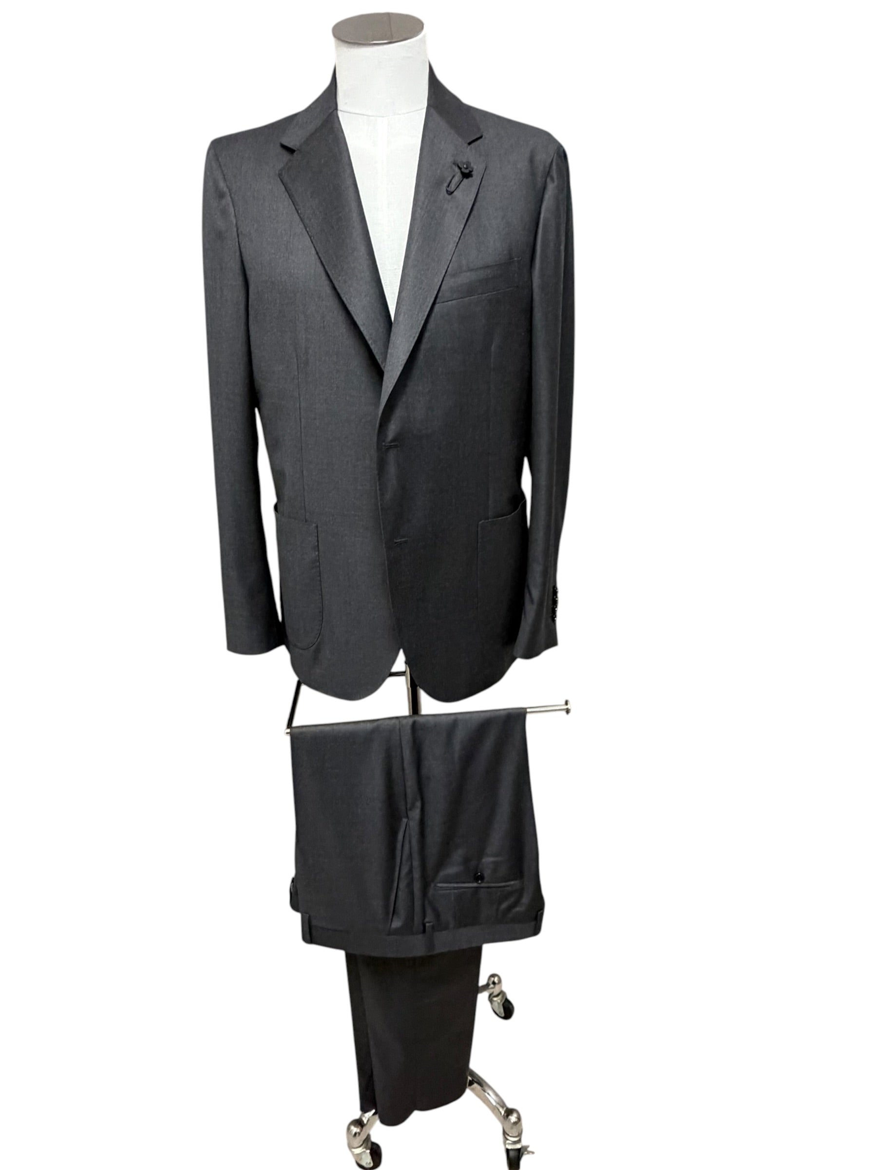 Lardini - Abito Elegante in Pure Virgin Wool - Grigio, immagine 3