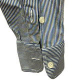 Camicia Aglini Uomo a Righe Sottili Blu e Bianco - Taglia L (Collo 42)
