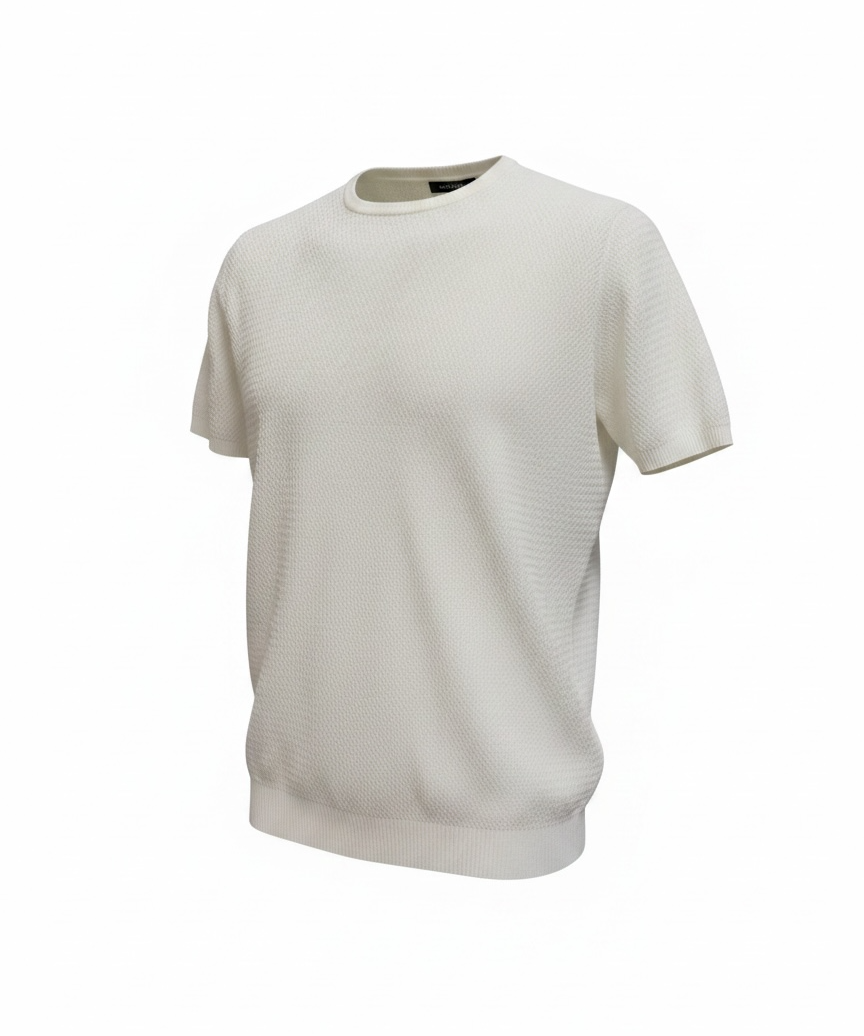 Harmont & Blaine Cotton Knit T-Shirt – White - Size L