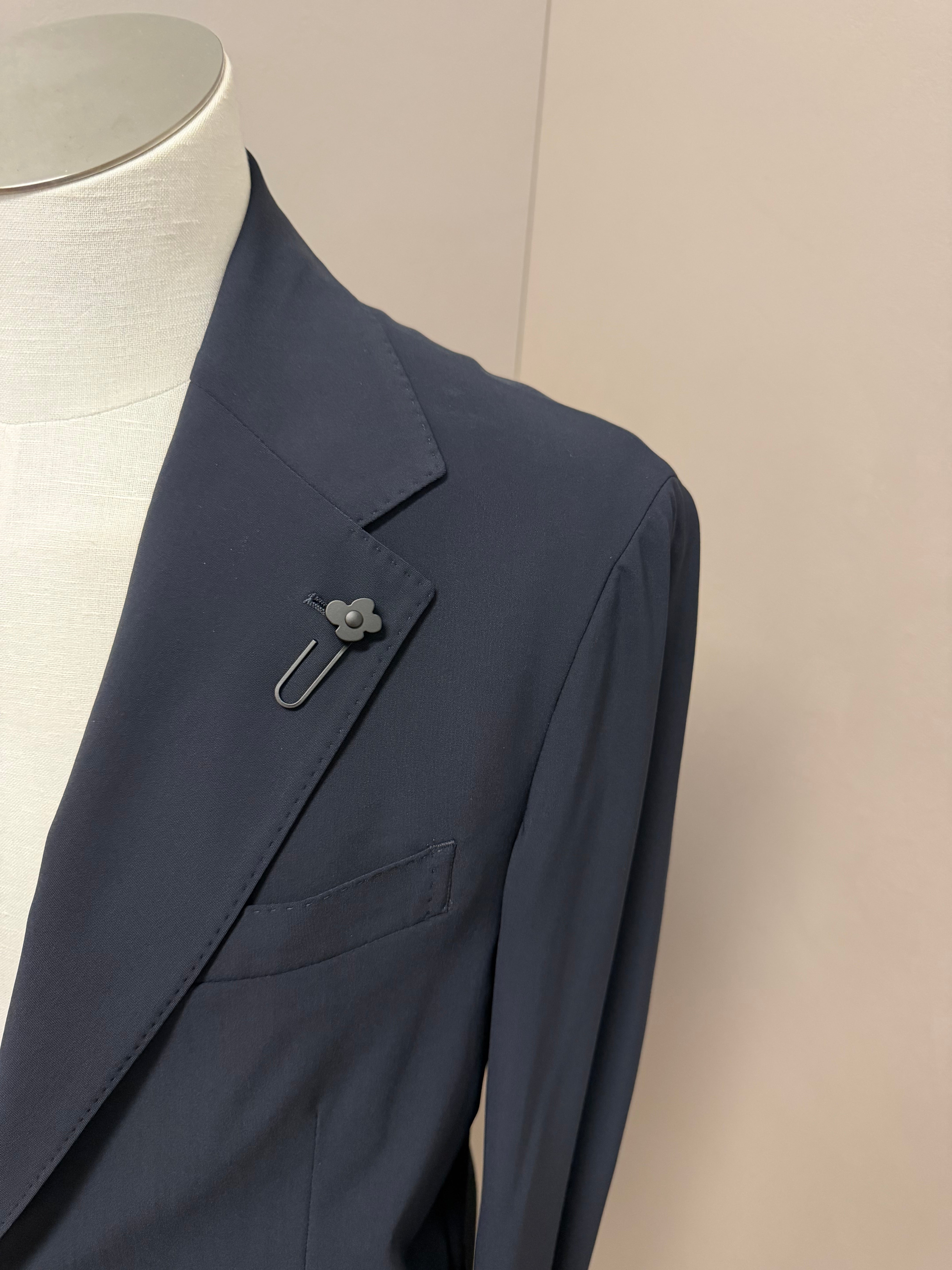 Giacca Uomo Lardini "Easy Wear" Blu Scuro Sfoderata, immagine 7
