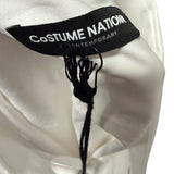 Camicia Uomo Costume National Bianca in Cotone con Dettaglio Metal al Colletto - Taglia XL (52)
