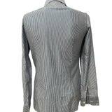 Camicia Aglini Uomo a Righe Sottili Blu e Bianco - Taglia L (Collo 42)