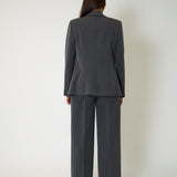 Completo Tailleur Materica Pantalone Wide Leg, immagine 10