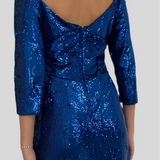 Blue prodigious party dress