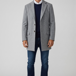Takeshy Kurosawa – Cappotto Monopetto Sartoriale – Grigio Melange, immagine 2