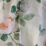 Completo Rosas -Blusa Peplum e Gonna Lunga Floreale