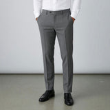 Lardini – Pantalone Sartoriale "Murat" in Pura Lana Vergine Stretch – Grigio Medio