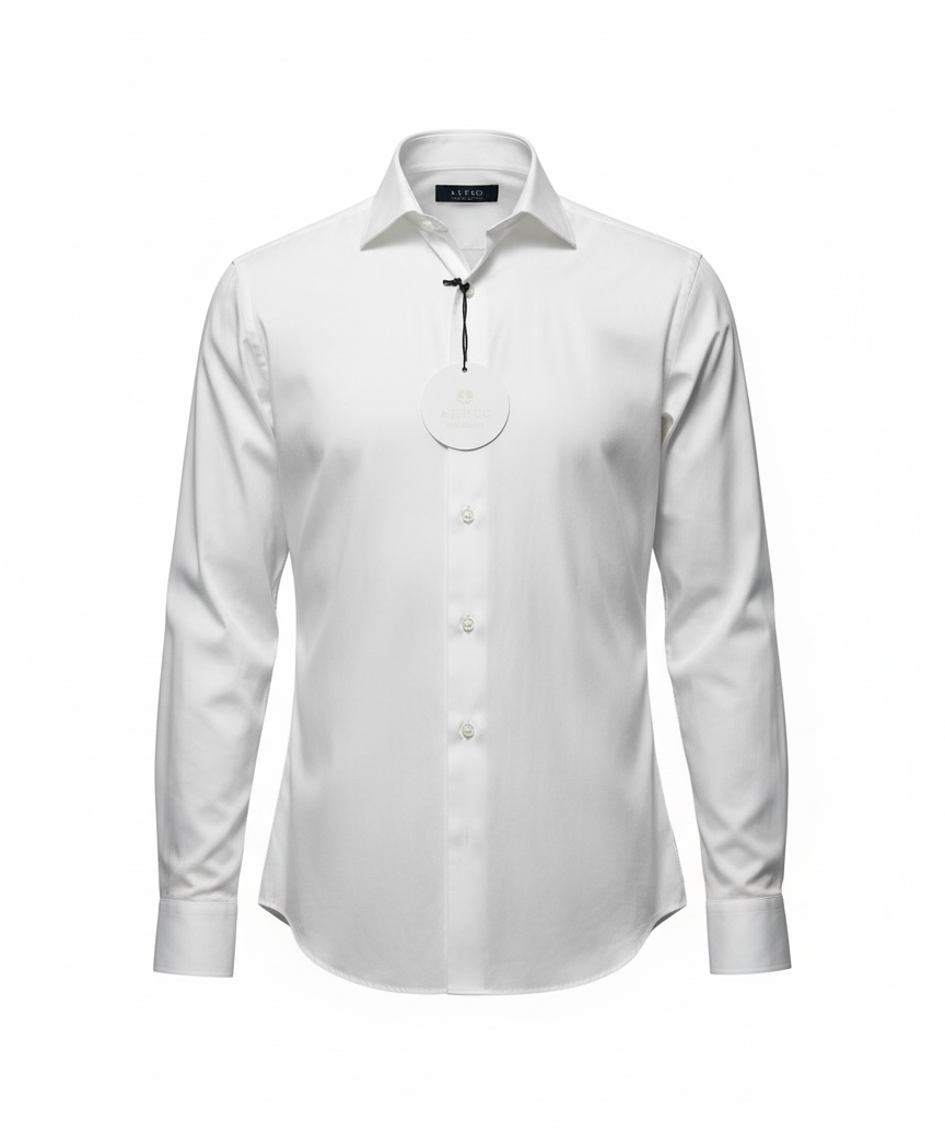 Atpco White Cotton Shirt – Elegant and Versatile size 42