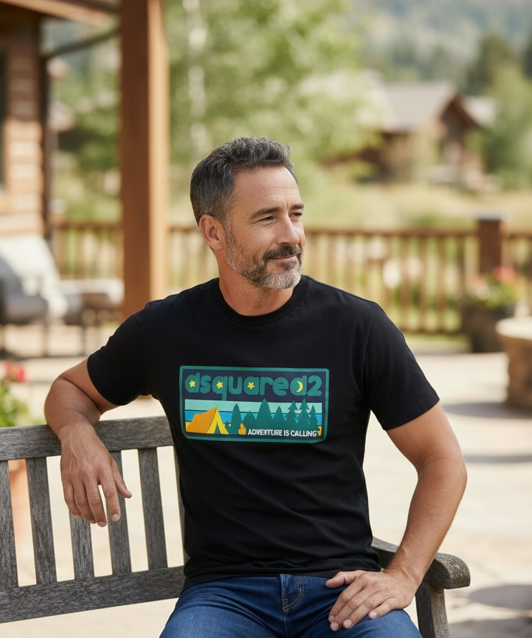 Dsquared2 "Adventure is Calling" T-Shirt - Black