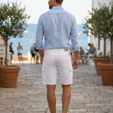 Bermuda Cargo Impure Bianco in Cotone Stretch – Taglia 52