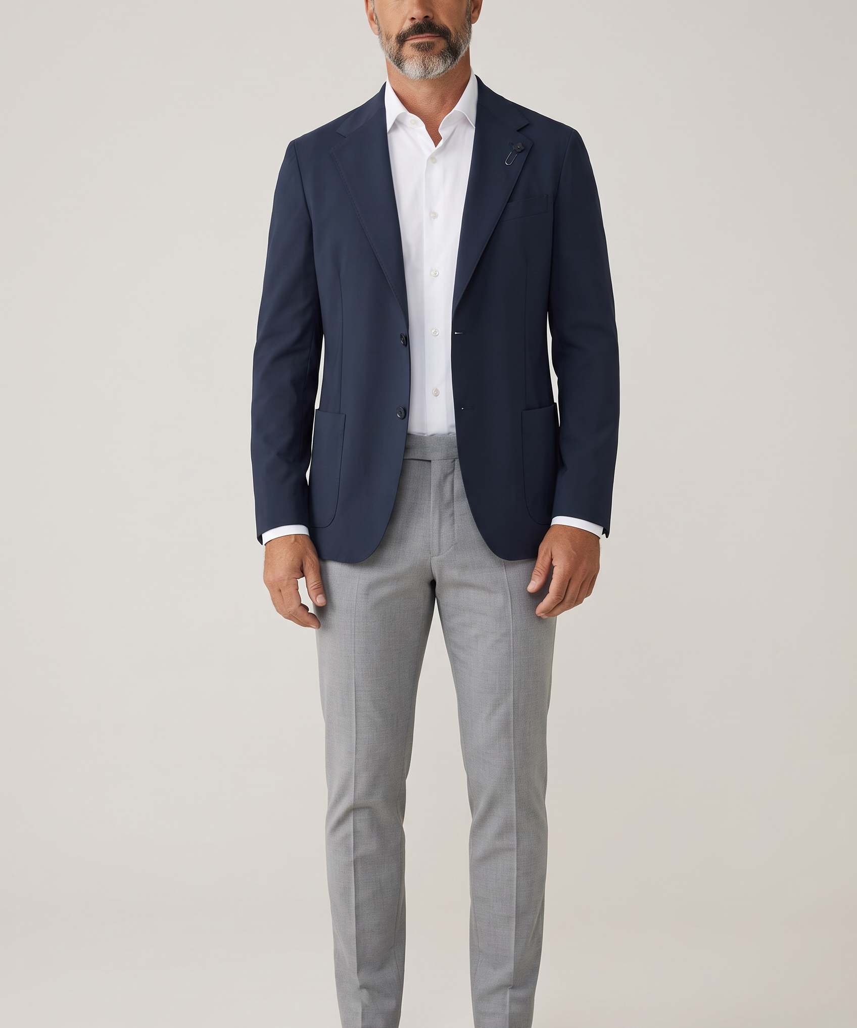 Giacca Uomo Lardini "Easy Wear" Blu Scuro Sfoderata
