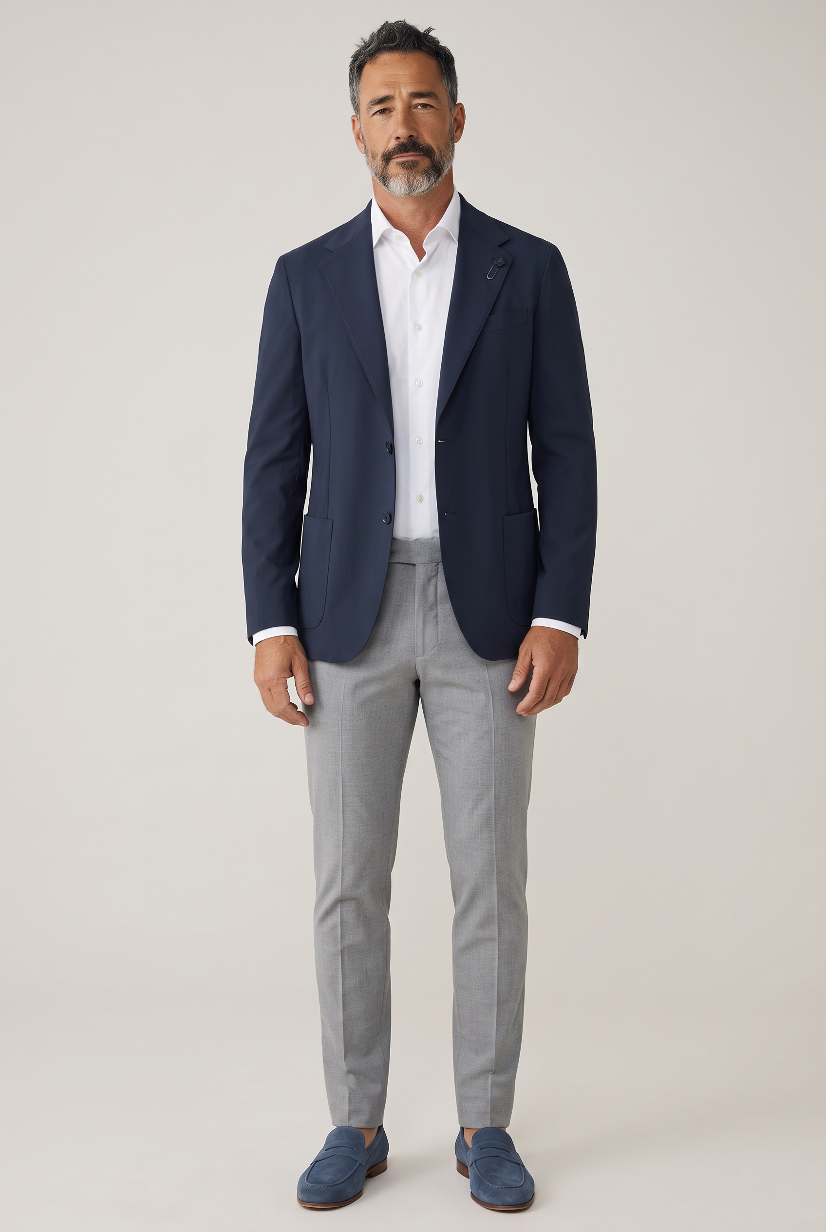 Giacca Uomo Lardini "Easy Wear" Blu Scuro Sfoderata