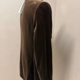 Lardini "Attitude" Velvet Jacket – Chocolate Brown