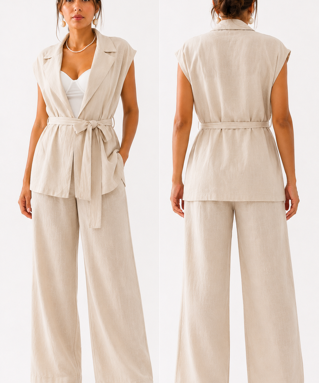 White linen suit
