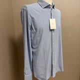 Xacus Active Shirt - The Journey Collection | Non-Iron Light Blue Striped