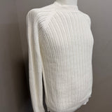 Alpha Studio Pullover in Cotone a Maglia Bianca - Taglia 48