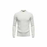 Alpha Studio Pullover in Cotone a Maglia Bianca - Taglia 48