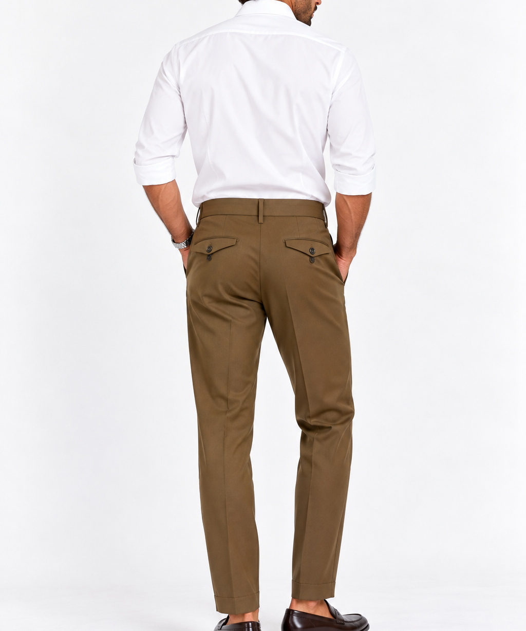 Pantalone Uomo Sartoriale Santaniello Il Viaggiatore – Cammello