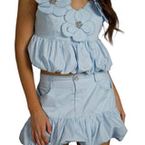 Sky Blue Flower Set