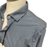 Camicia Aglini Uomo a Righe Sottili Blu e Bianco - Taglia L (Collo 42)
